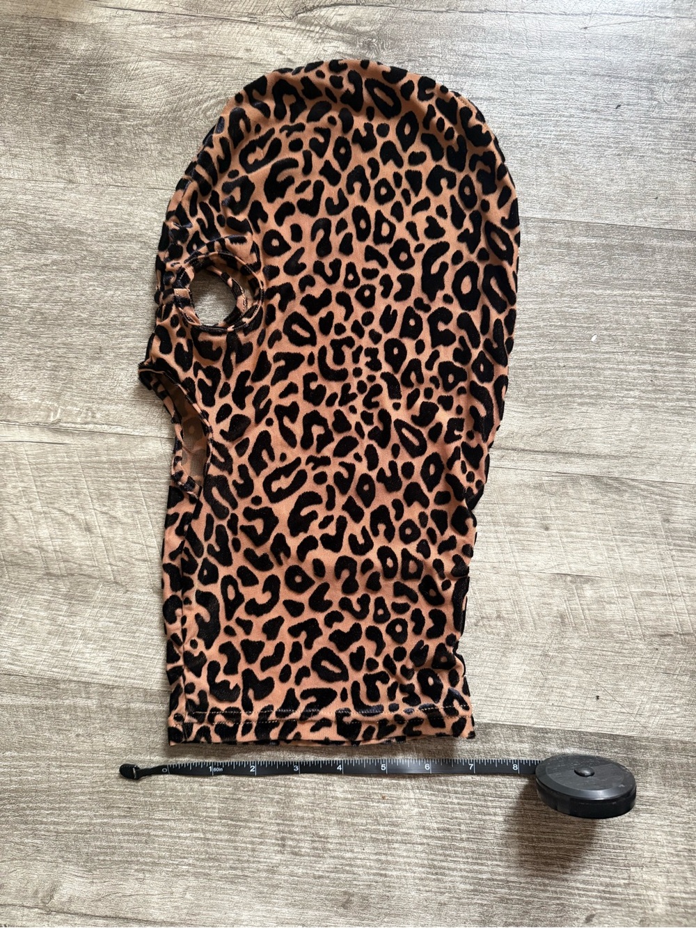 Fashion Brand Company Leopard Print Balaclava Face Mask - Brown & Black - Picture 4 of 6